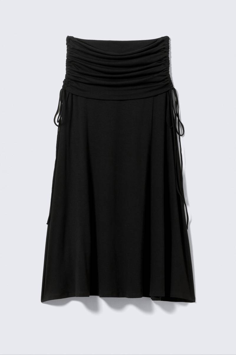 Draped Drawstring Maxi Skirt von Weekday
