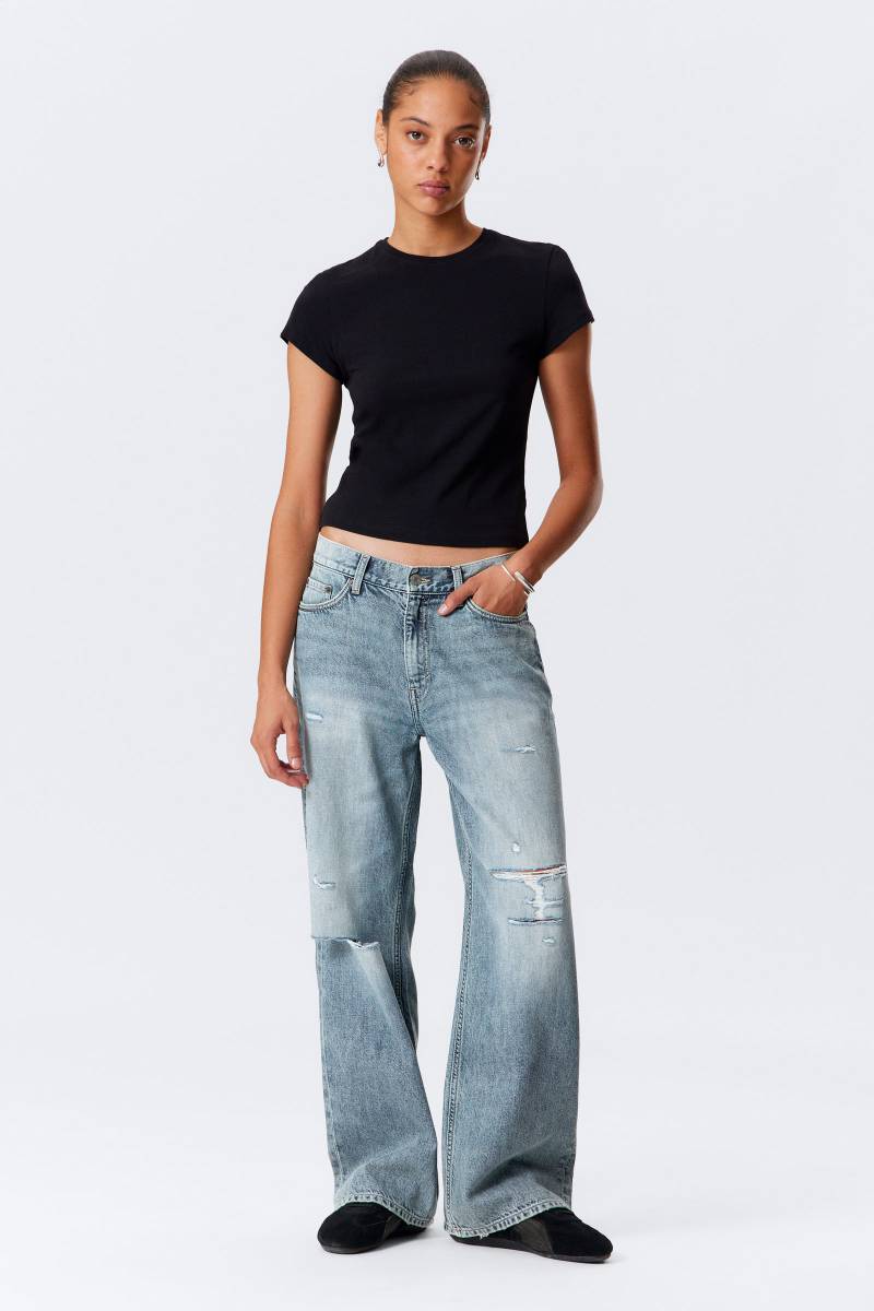 Dynasty Low Rise Loose Wide Leg Jeans von Weekday