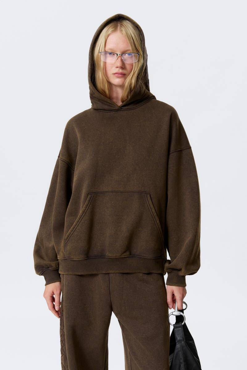 Embroidered Oversized Heavy Hoodie von Weekday