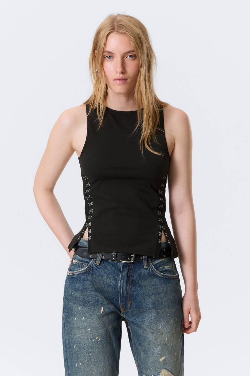 Fitted Hook & Eye Tank Top von Weekday