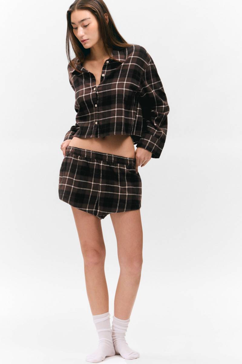 Flannel Pyjama Boxer Shorts von Weekday