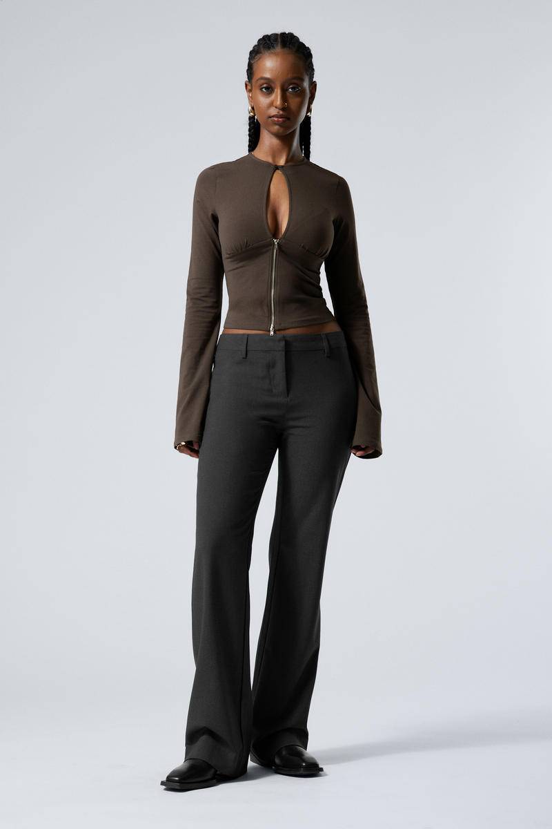 Flared Suiting Trousers von Weekday