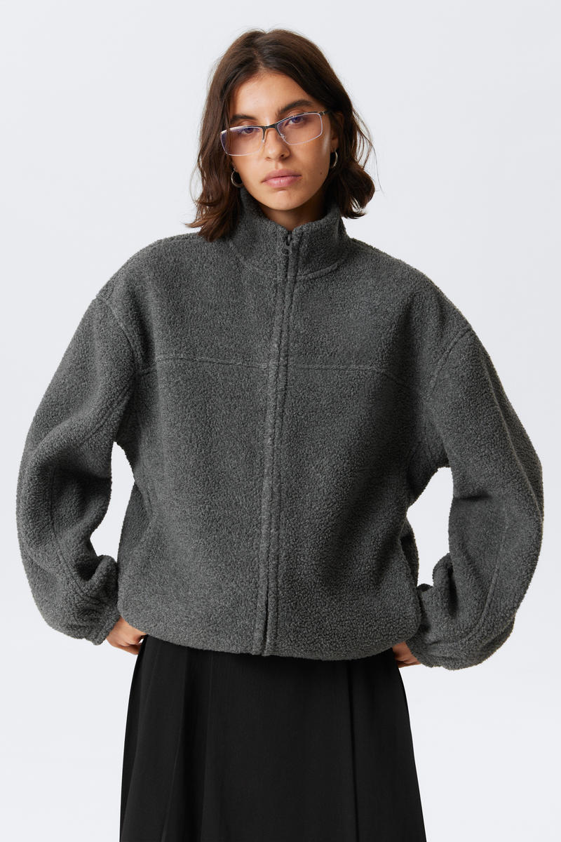 Fleece Zip Jacket Fleece Zip Jacket von Weekday