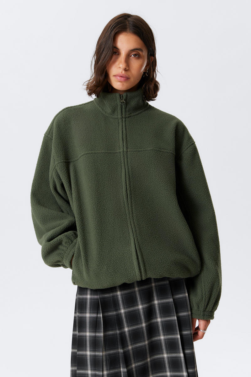 Fleece Zip Jacket Fleece Zip Jacket von Weekday