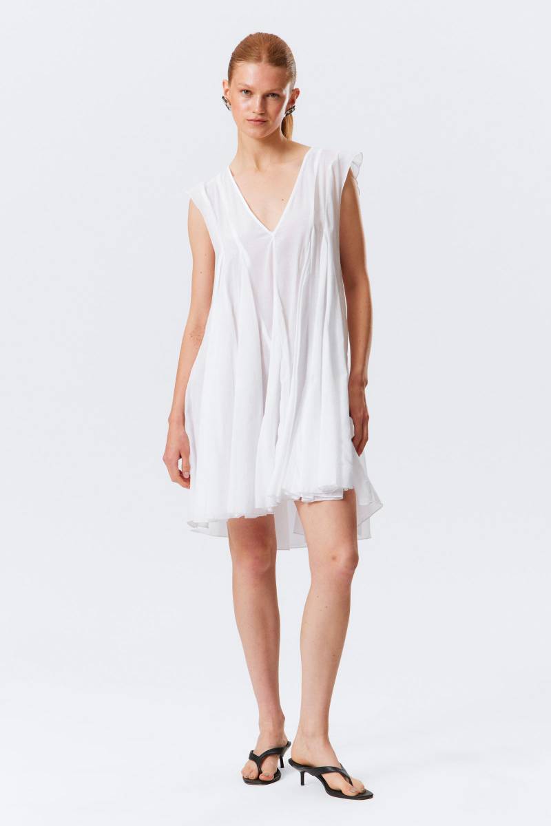 Flowy V-Neck Mini Dress von Weekday