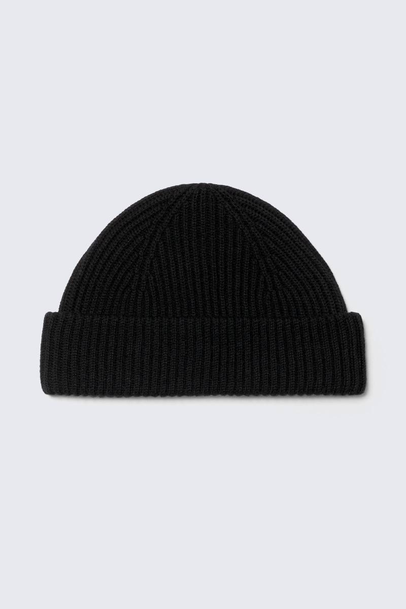 Fold Knit Wool Blend Beanie von Weekday