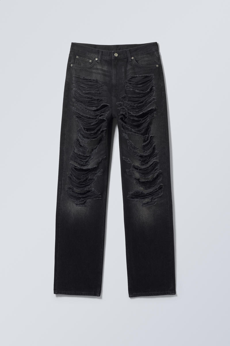 Galaxy Loose Straight Distressed Jeans von Weekday