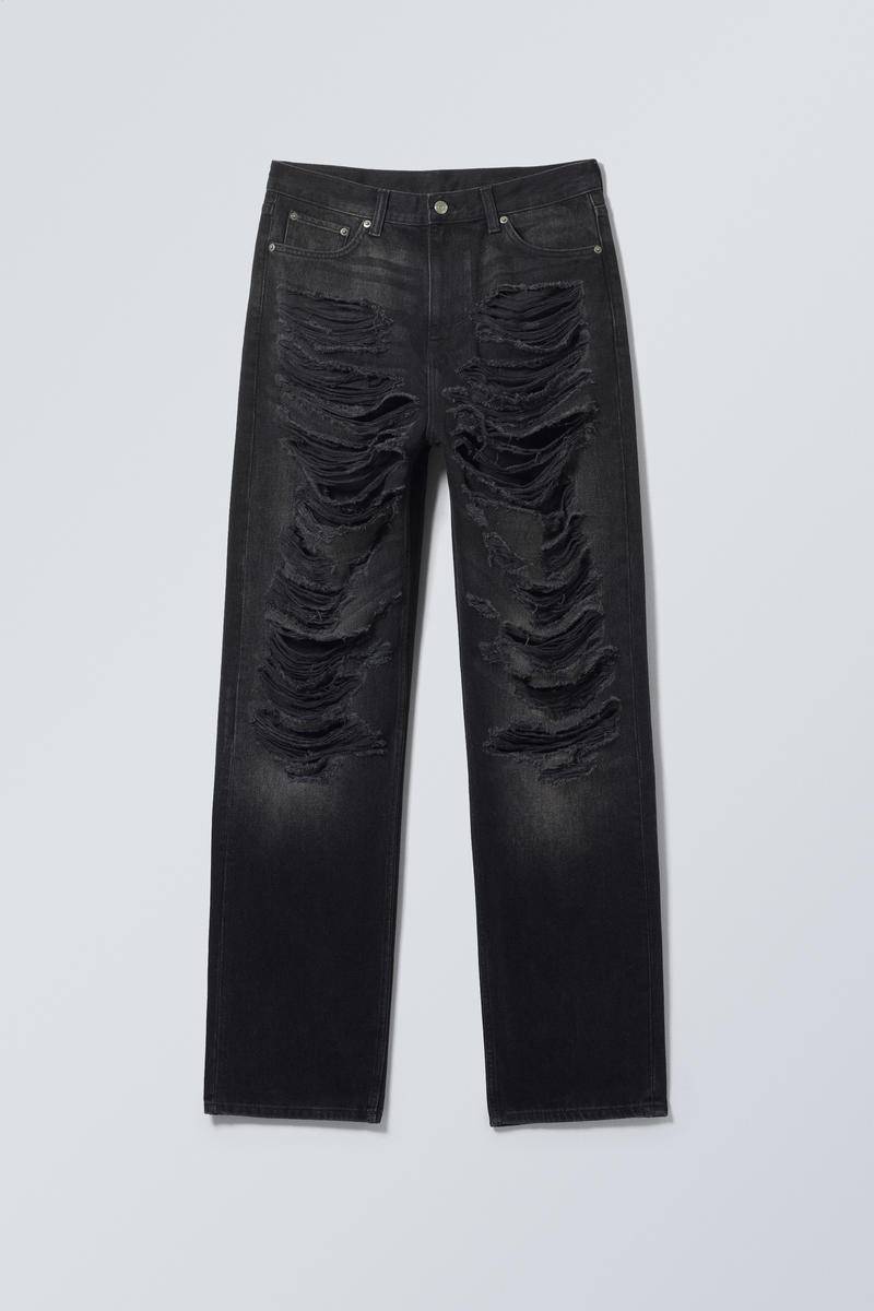 Galaxy Loose Straight Distressed Jeans von Weekday