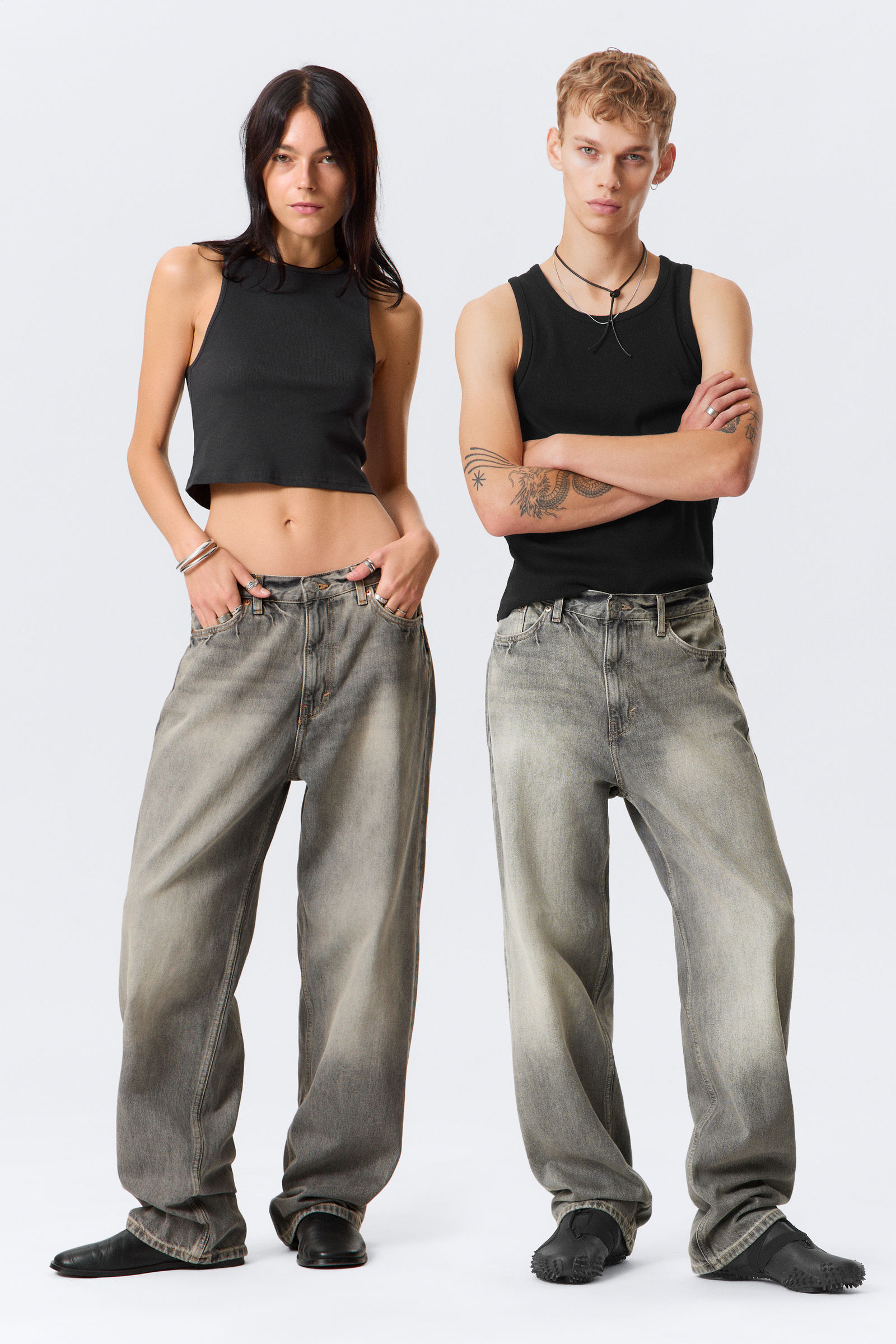 Galaxy Loose Straight Leg Jeans von Weekday