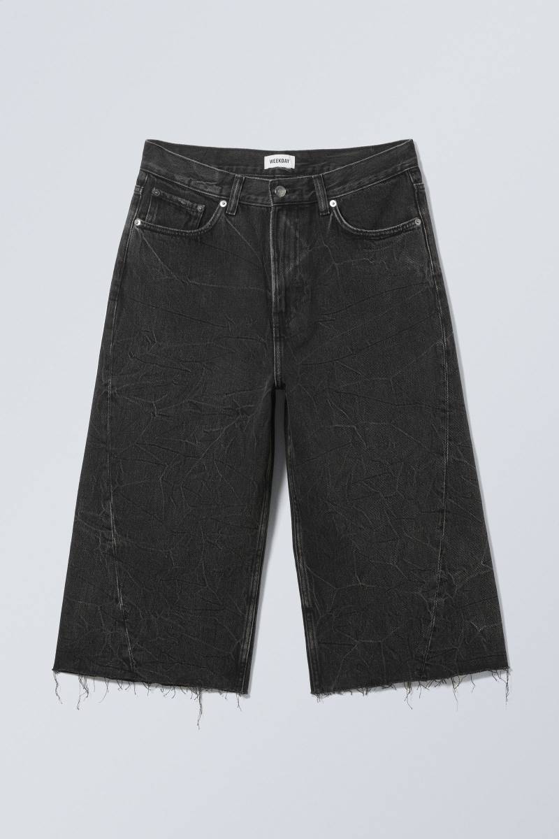 Galaxy Loose Twisted Denim Shorts von Weekday