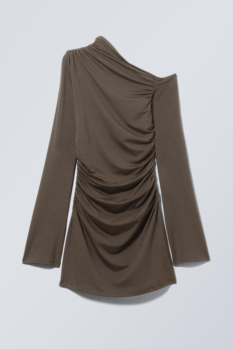 Gathered Mini Long Sleeve Dress von Weekday