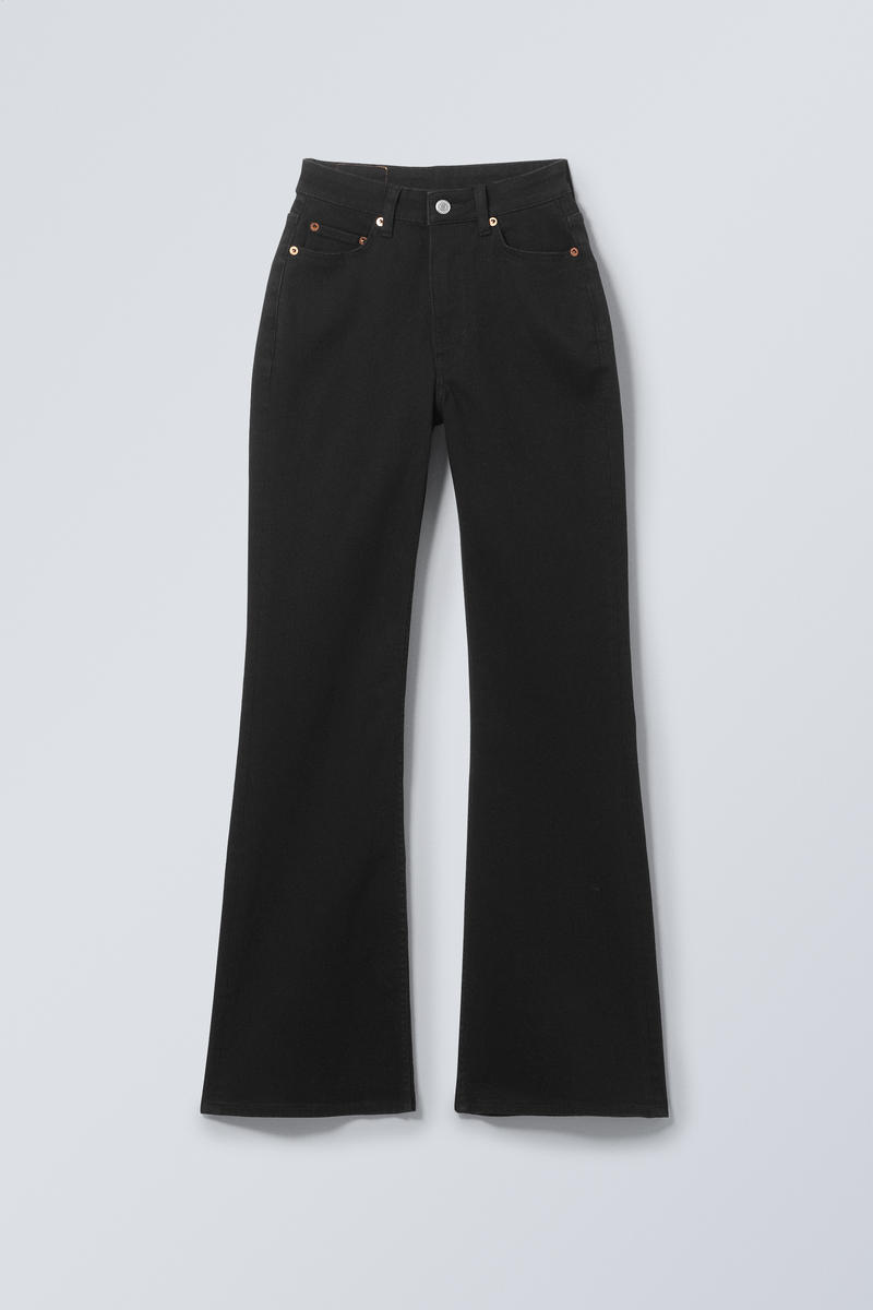 Glow Curve High Waisted Regular Flared Leg Jeans von Weekday