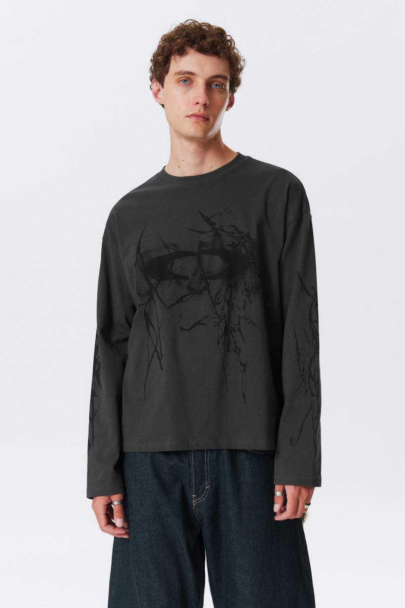 Great Boxy Graphic Long Sleeve T-shirt von Weekday