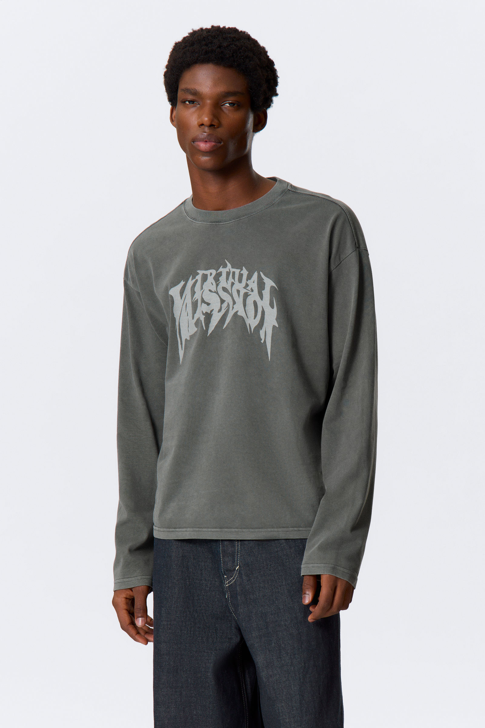 Great Boxy Graphic Long Sleeve T-shirt von Weekday