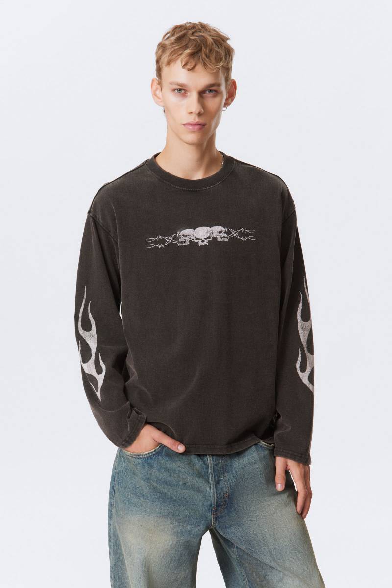 Great Boxy Graphic Long Sleeve T-shirt von Weekday