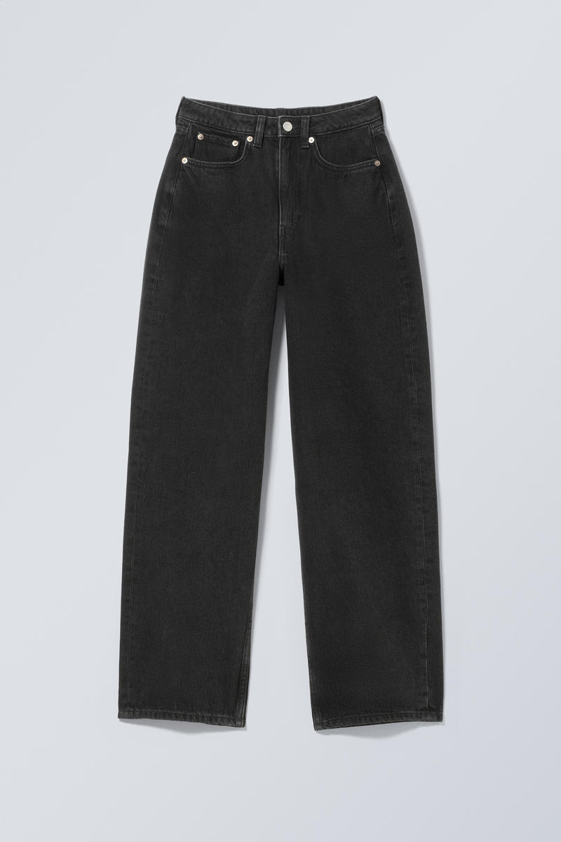 Halo Curve High Waisted Regular Wide Leg Jeans von Weekday