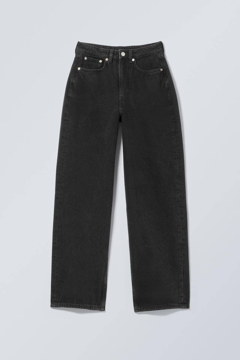 Halo Curve High Waisted Regular Wide Leg Jeans von Weekday