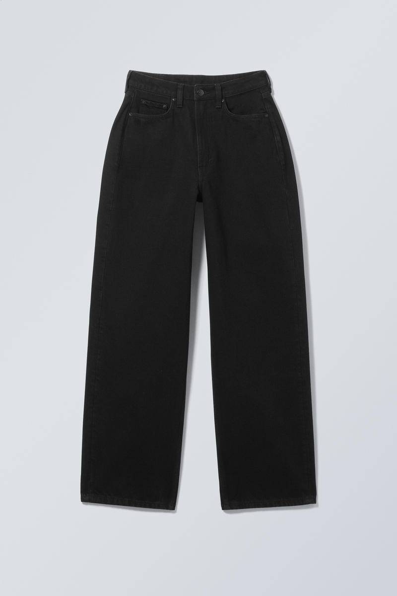 Halo Curve High Waisted Regular Wide Leg Jeans von Weekday