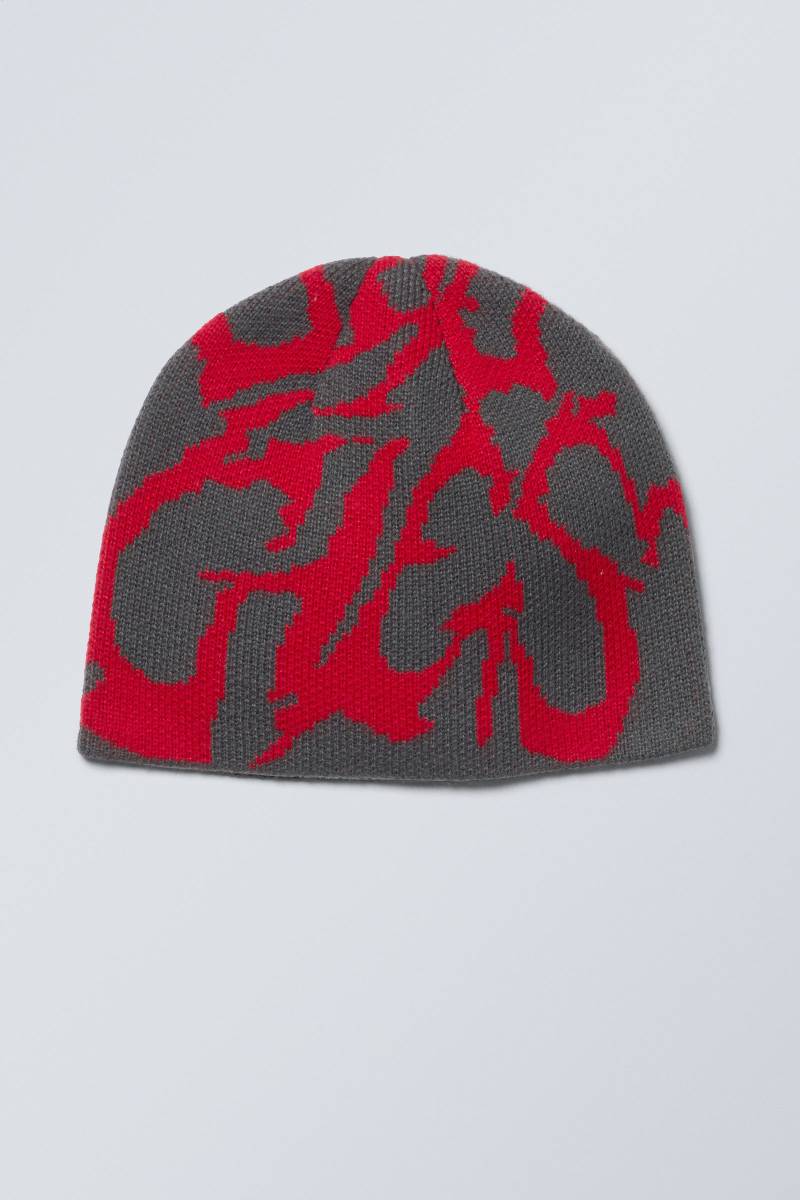 Jacquard-Knit Beanie von Weekday