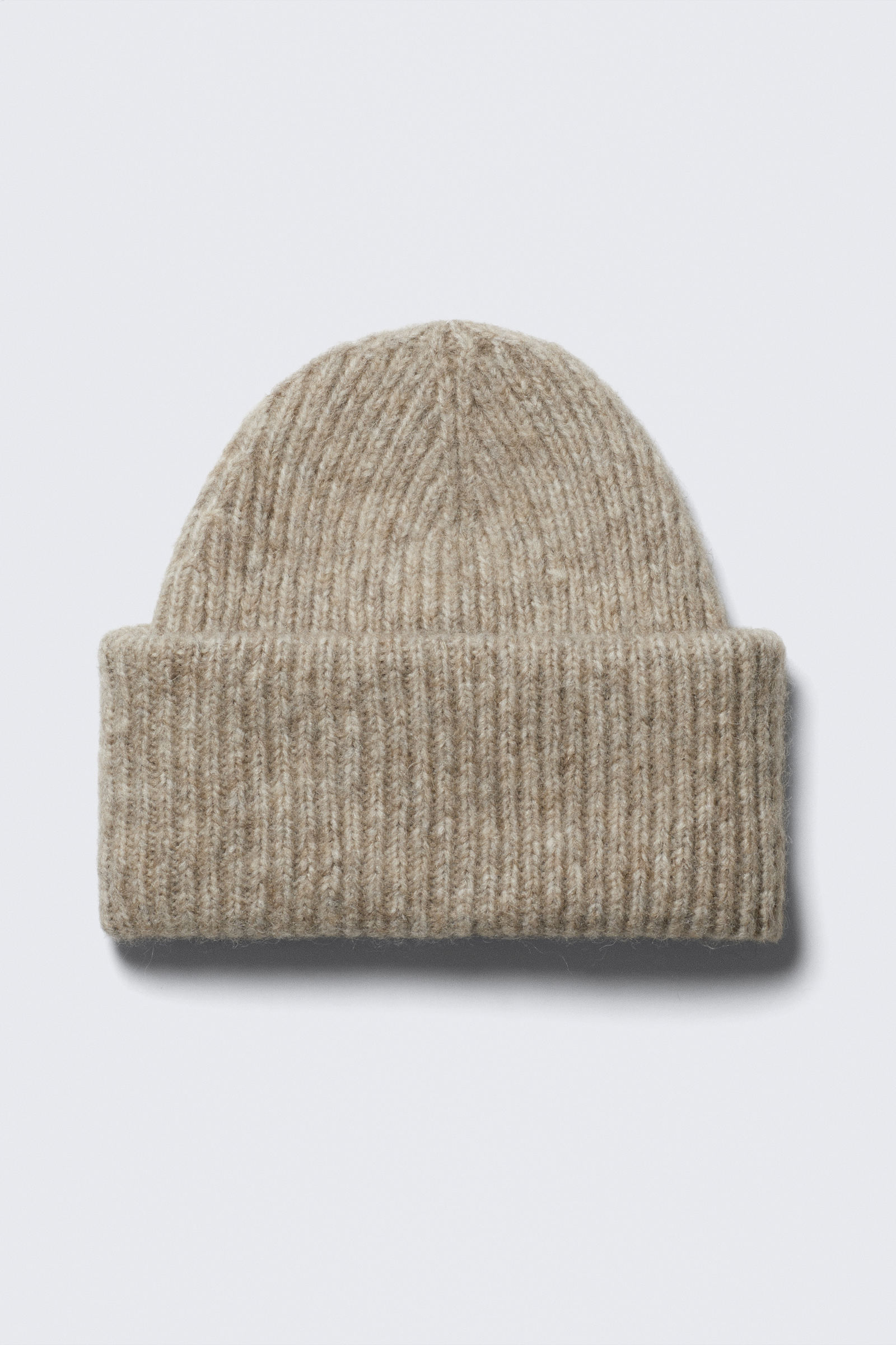 Knitted Fold-Up Ribbed Beanie Knitted Fold-Up Ribbed Beanie von Weekday