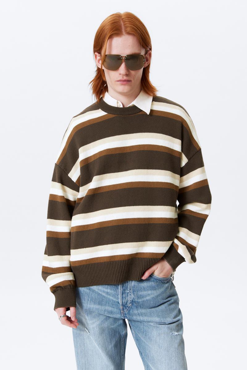 Knitted Oversized Boxy Cotton Sweater von Weekday