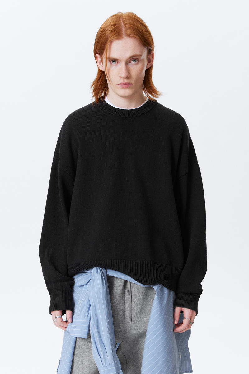 Knitted Oversized Boxy Cotton Sweater von Weekday