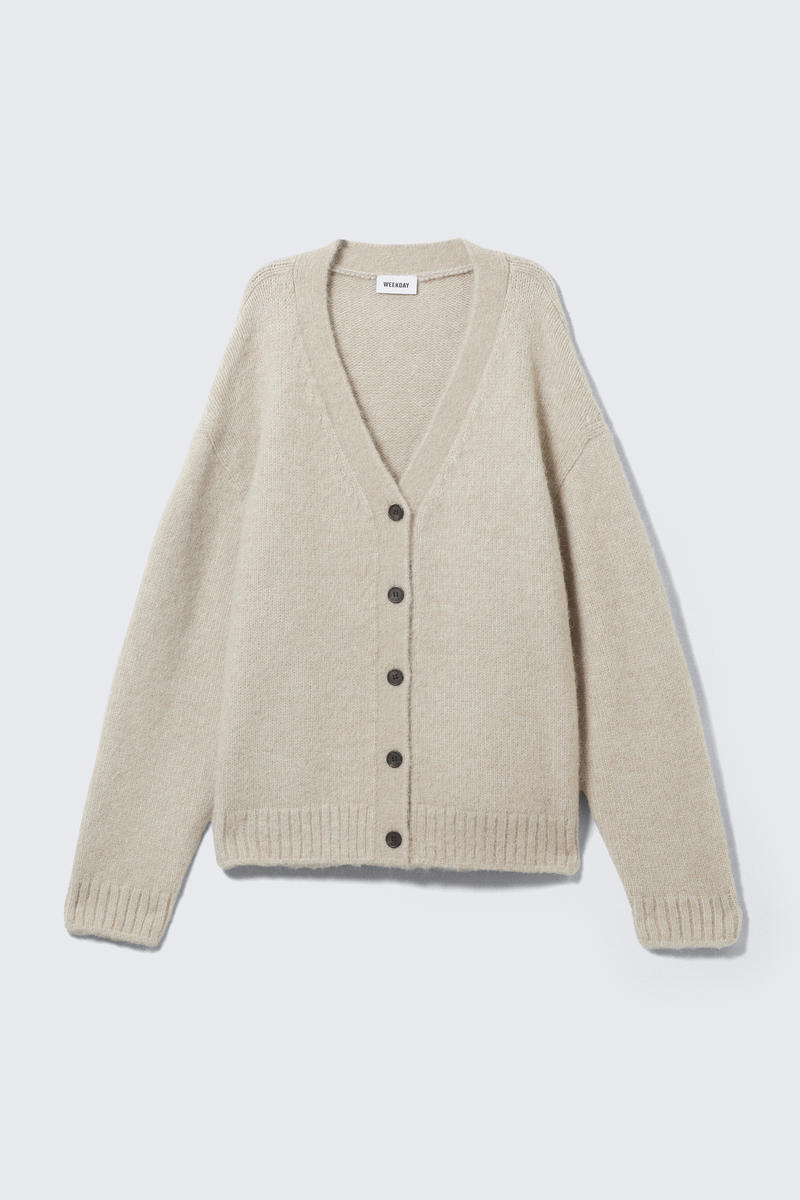 Knitted Single-Breasted Cardigan von Weekday