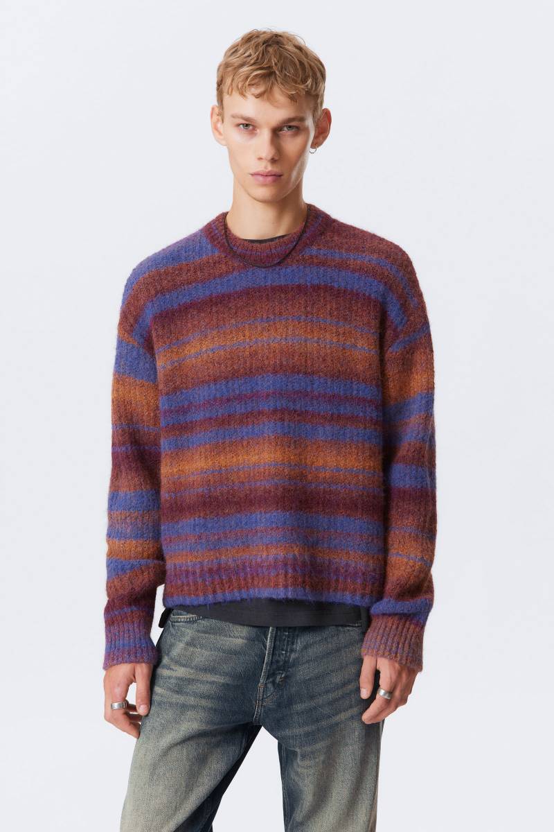 Knitted Space Dye Crewneck Sweater von Weekday