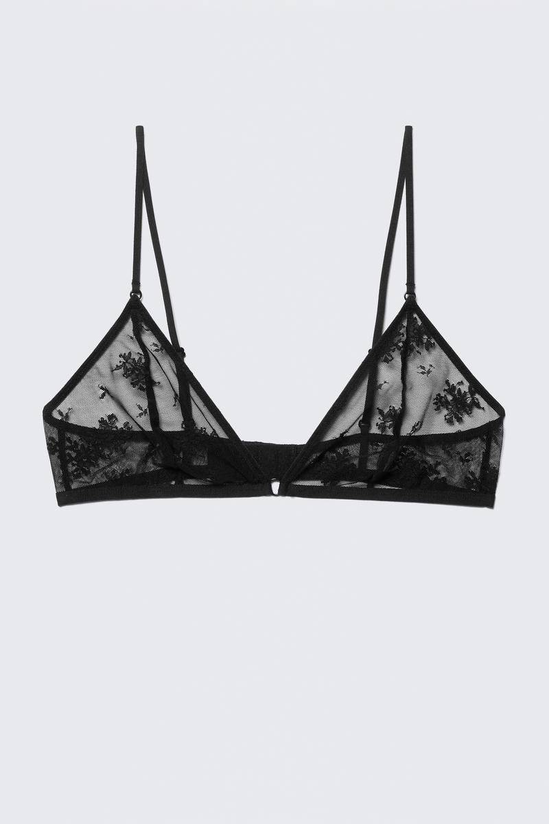 Lace Triangle Soft Bra von Weekday