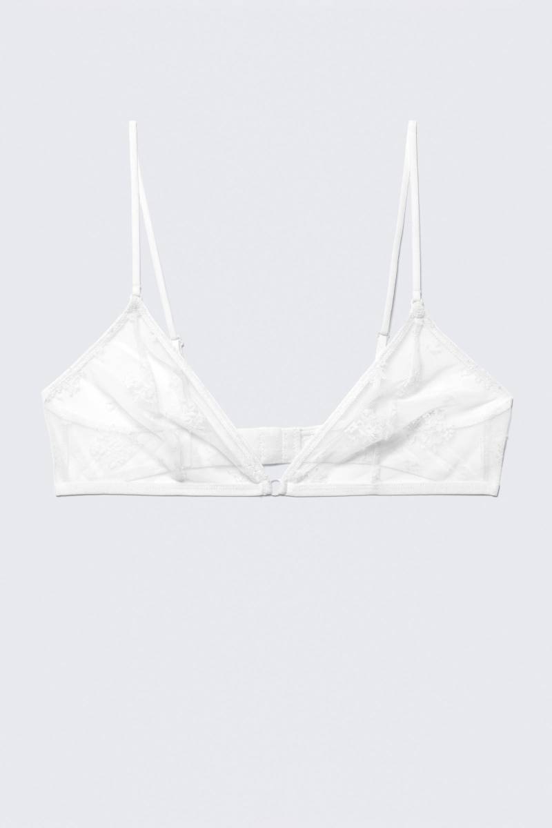 Lace Triangle Soft Bra von Weekday