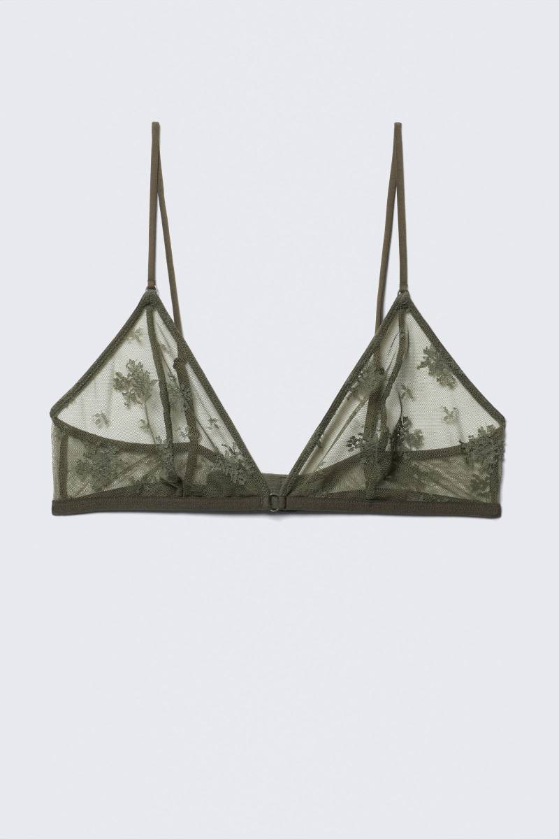 Lace Triangle Soft Bra von Weekday