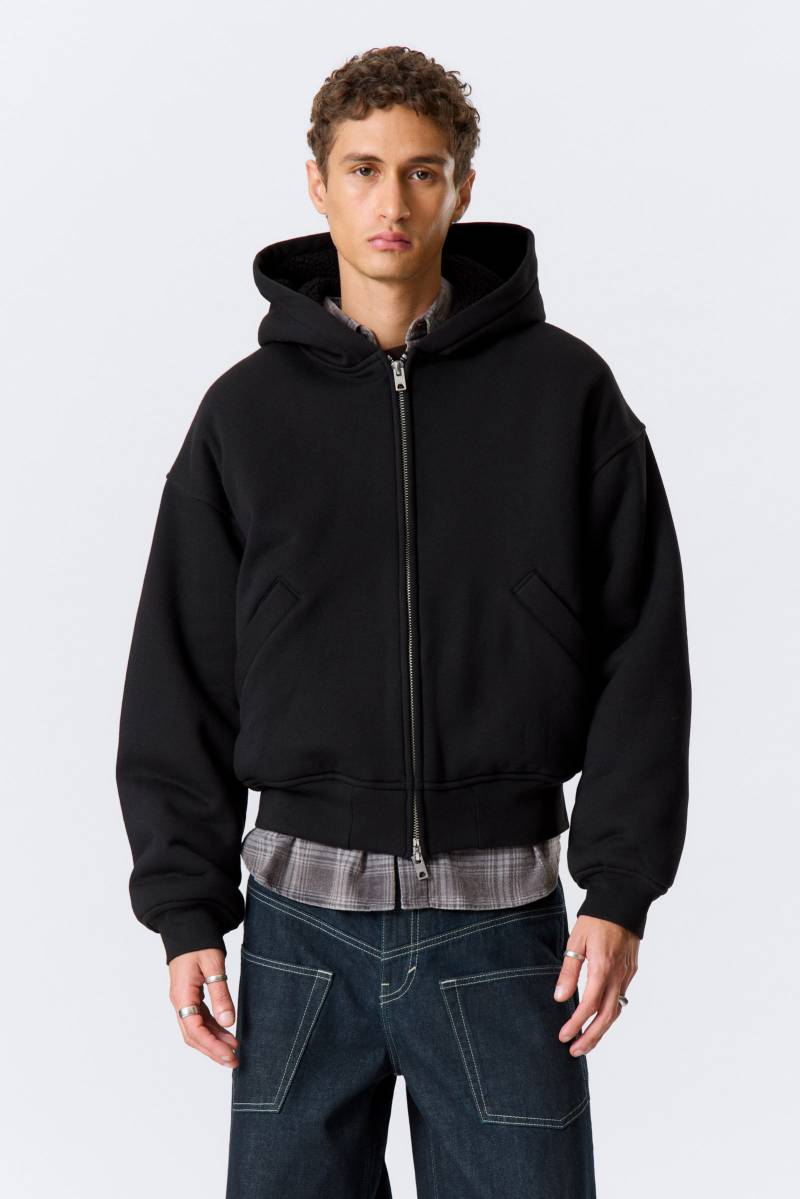 Lined Bomber Zip Hoodie von Weekday