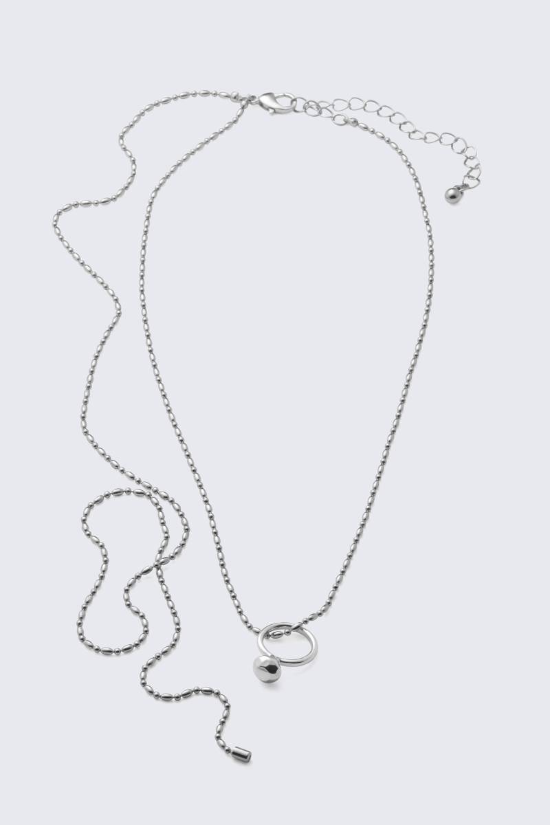 Long Ring Chain Necklace von Weekday