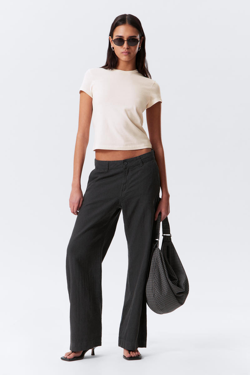 Loose Carpenter Linen Blend Trousers von Weekday