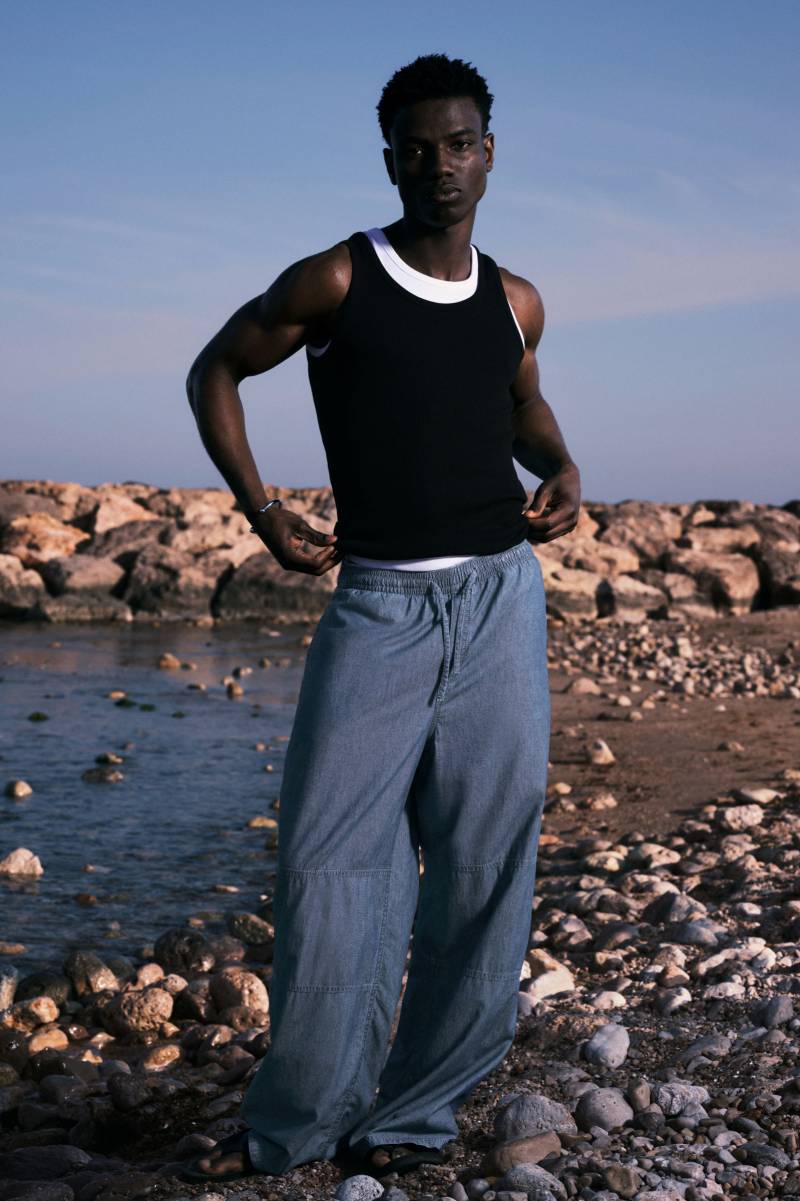 Loose Chambray Denim Trousers von Weekday