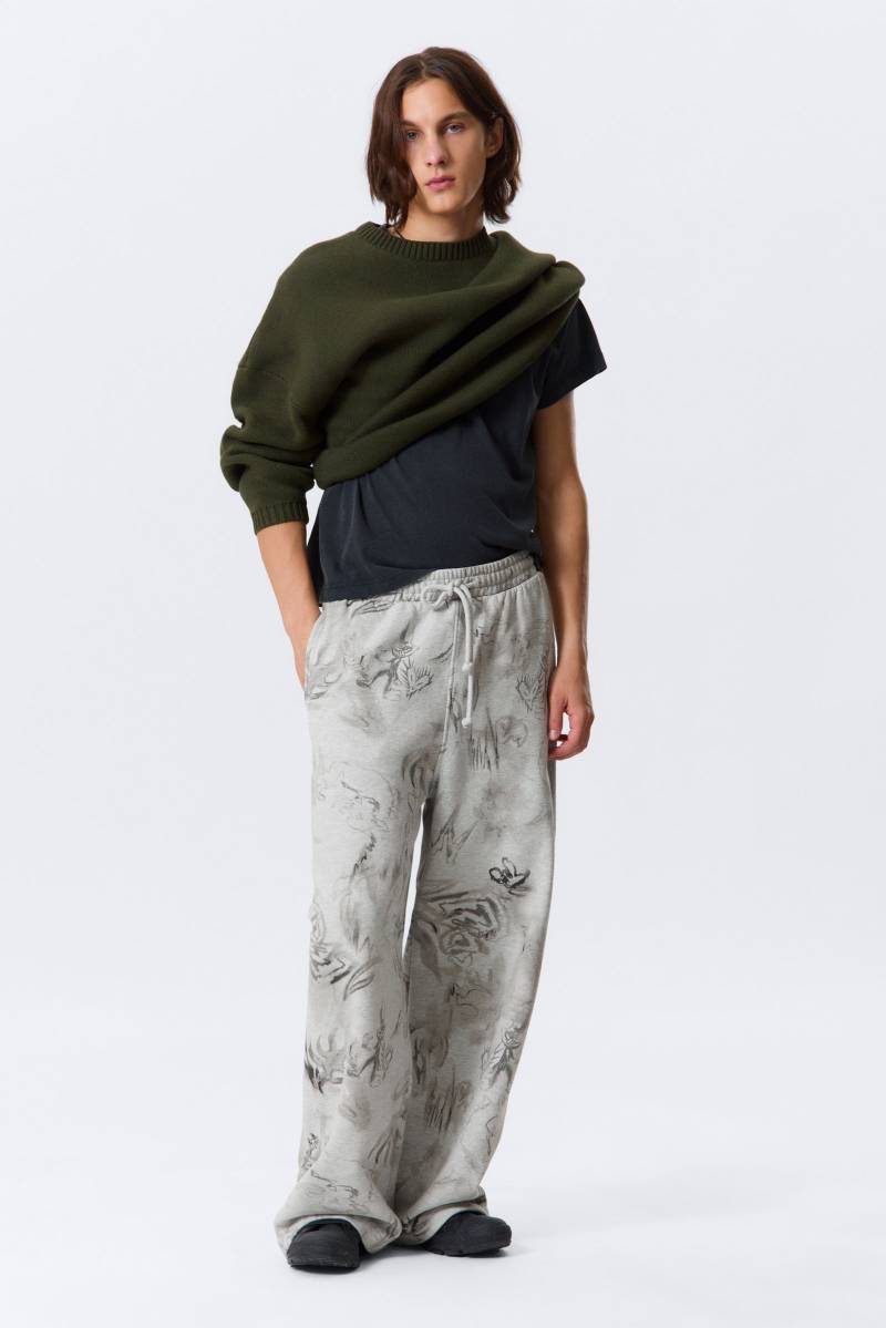 Loose Fit Cotton Sweatpants von Weekday