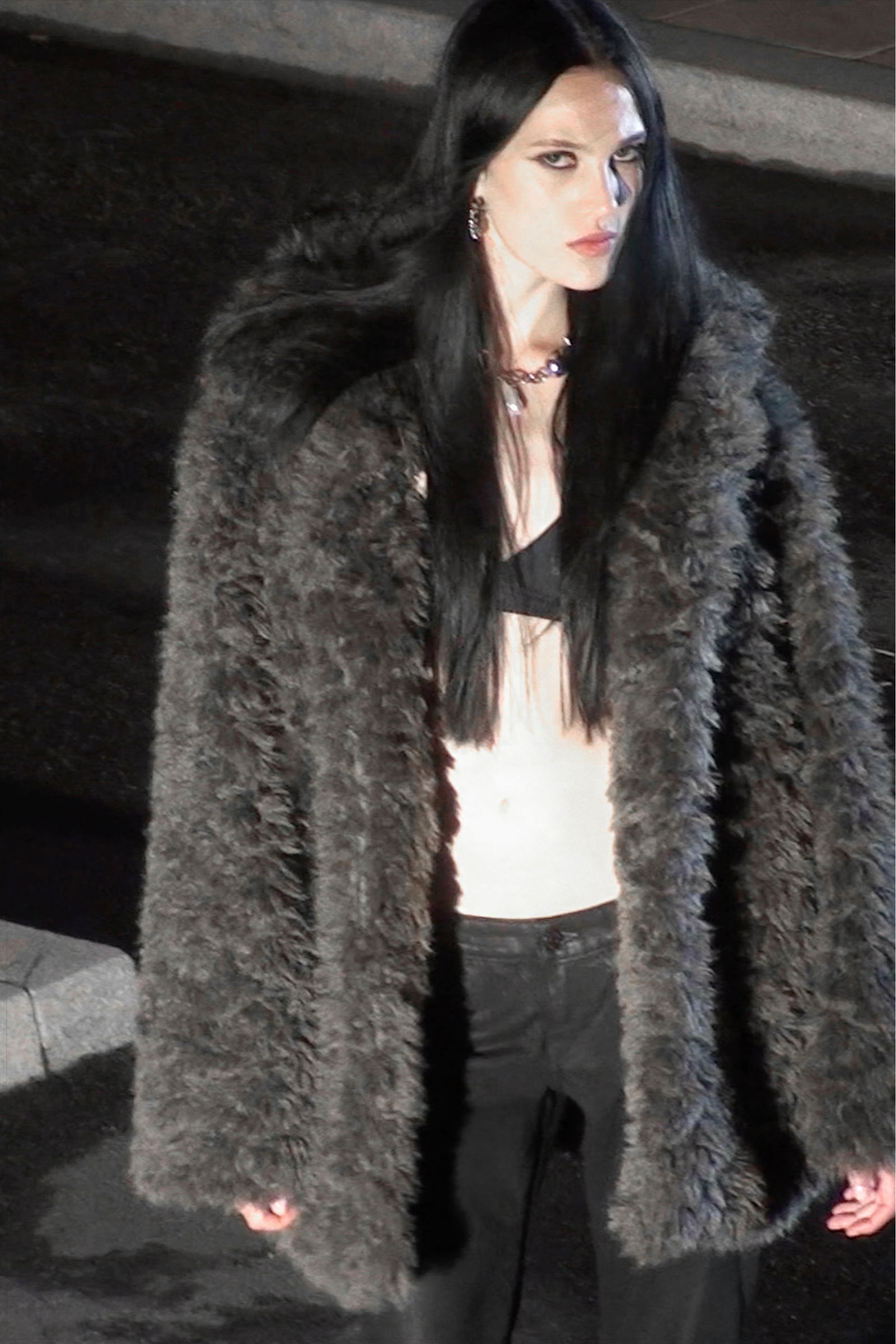 Loose Fit Faux Fur Jacket von Weekday