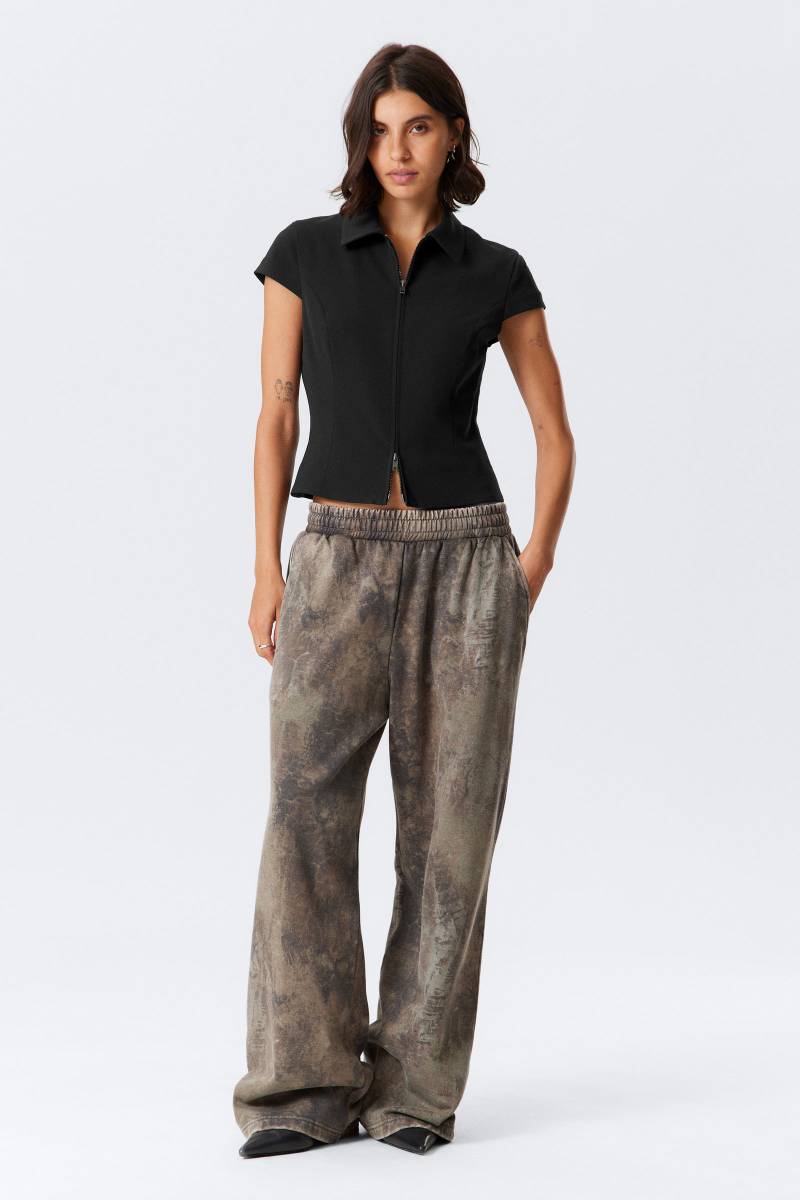 Loose Fit Printed Sweatpants von Weekday