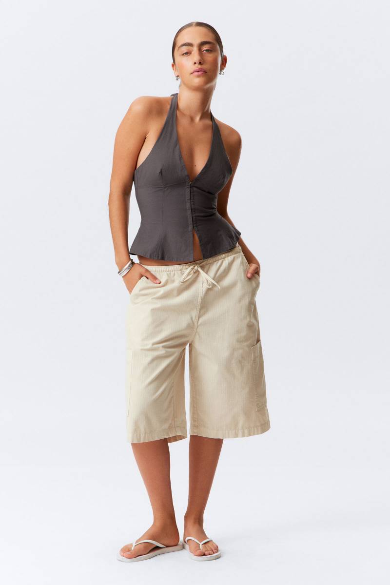 Loose Fit Ripstop Cargo Shorts von Weekday