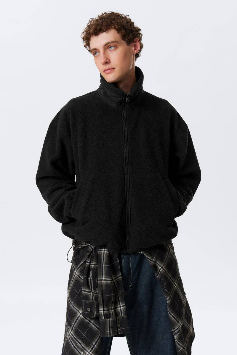 Loose Fit Zip Fleece Jacket von Weekday