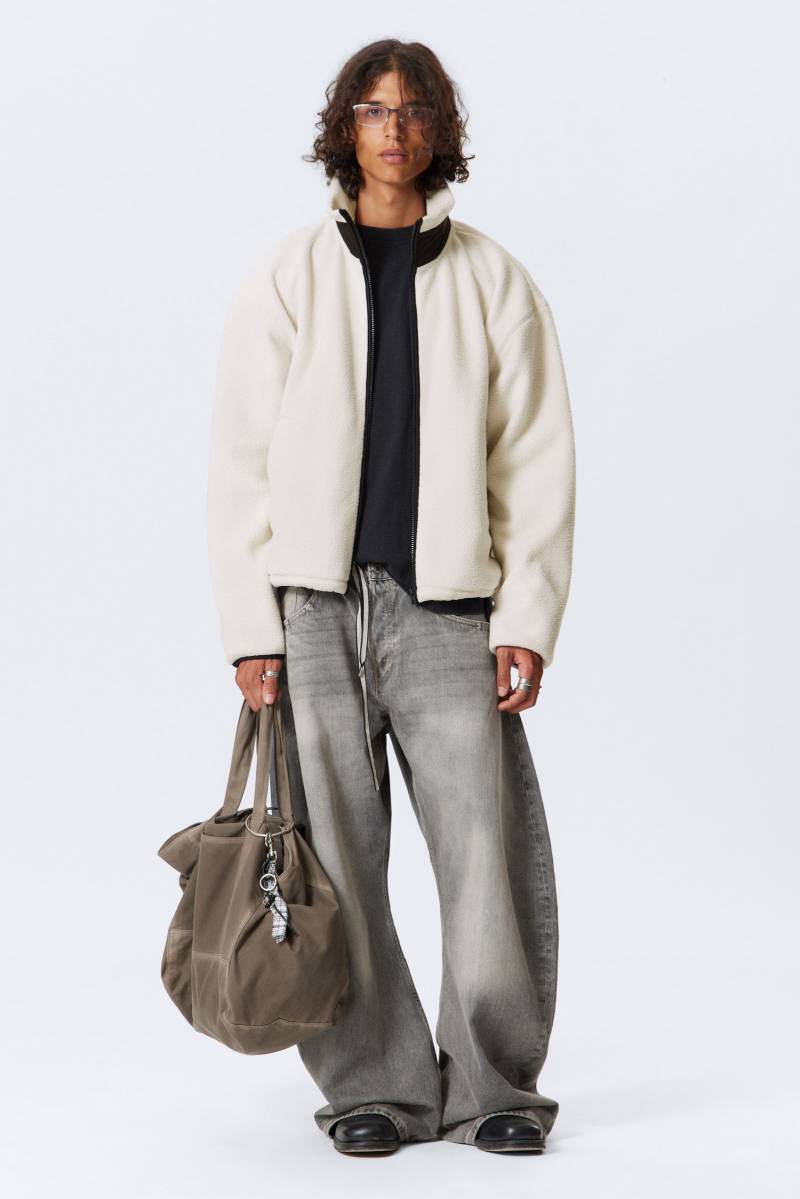 Loose Fit Zip Fleece Jacket von Weekday