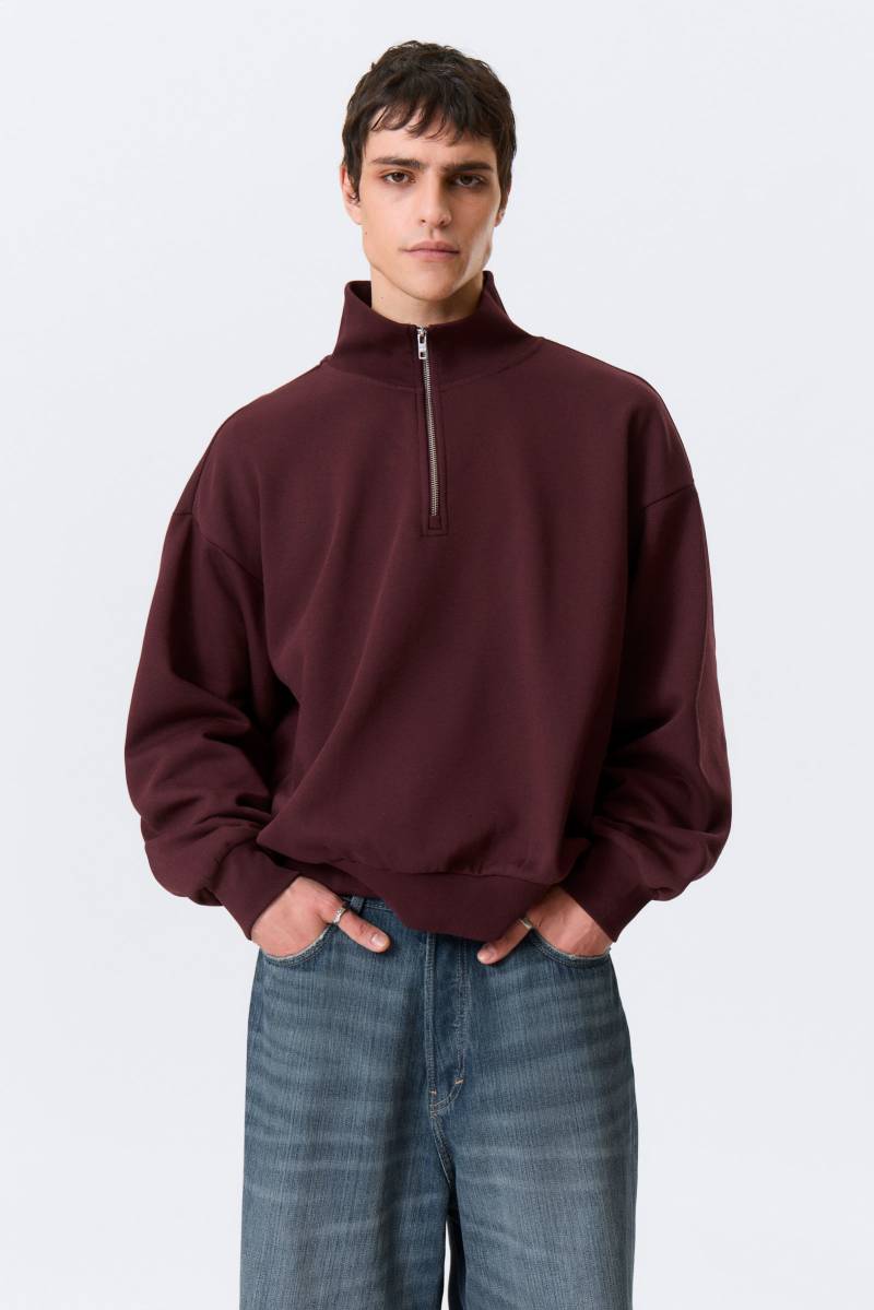 Loose Half Zip Sweatshirt von Weekday