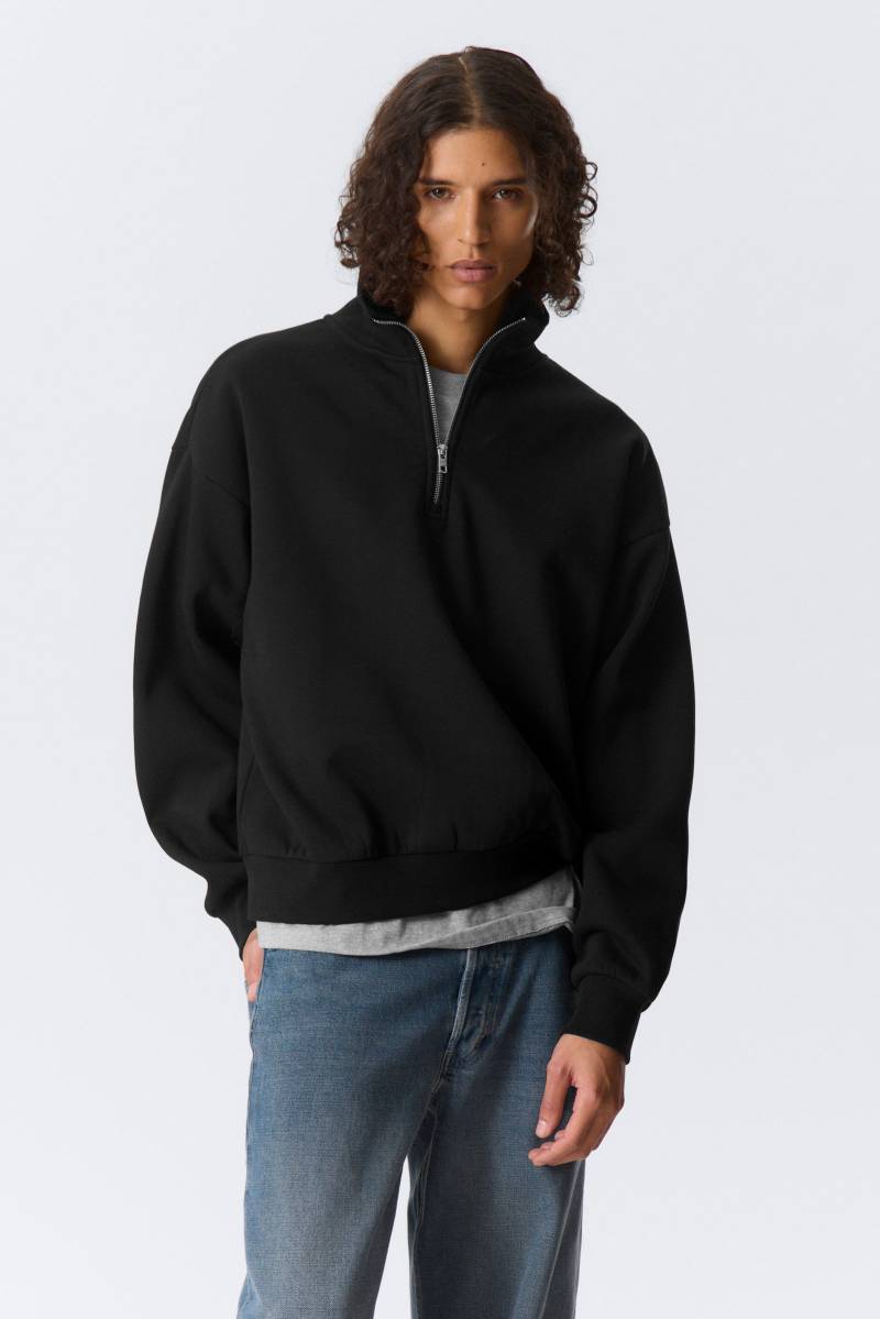 Loose Half Zip Sweatshirt von Weekday