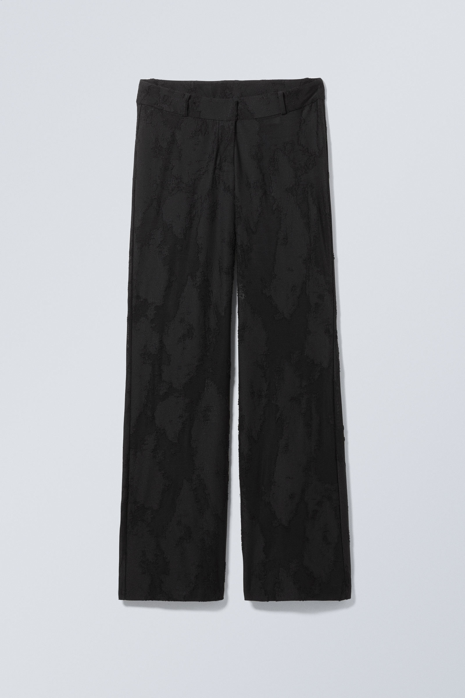 Low Flared Jacquard Trousers Low Flared Jacquard Trousers von Weekday