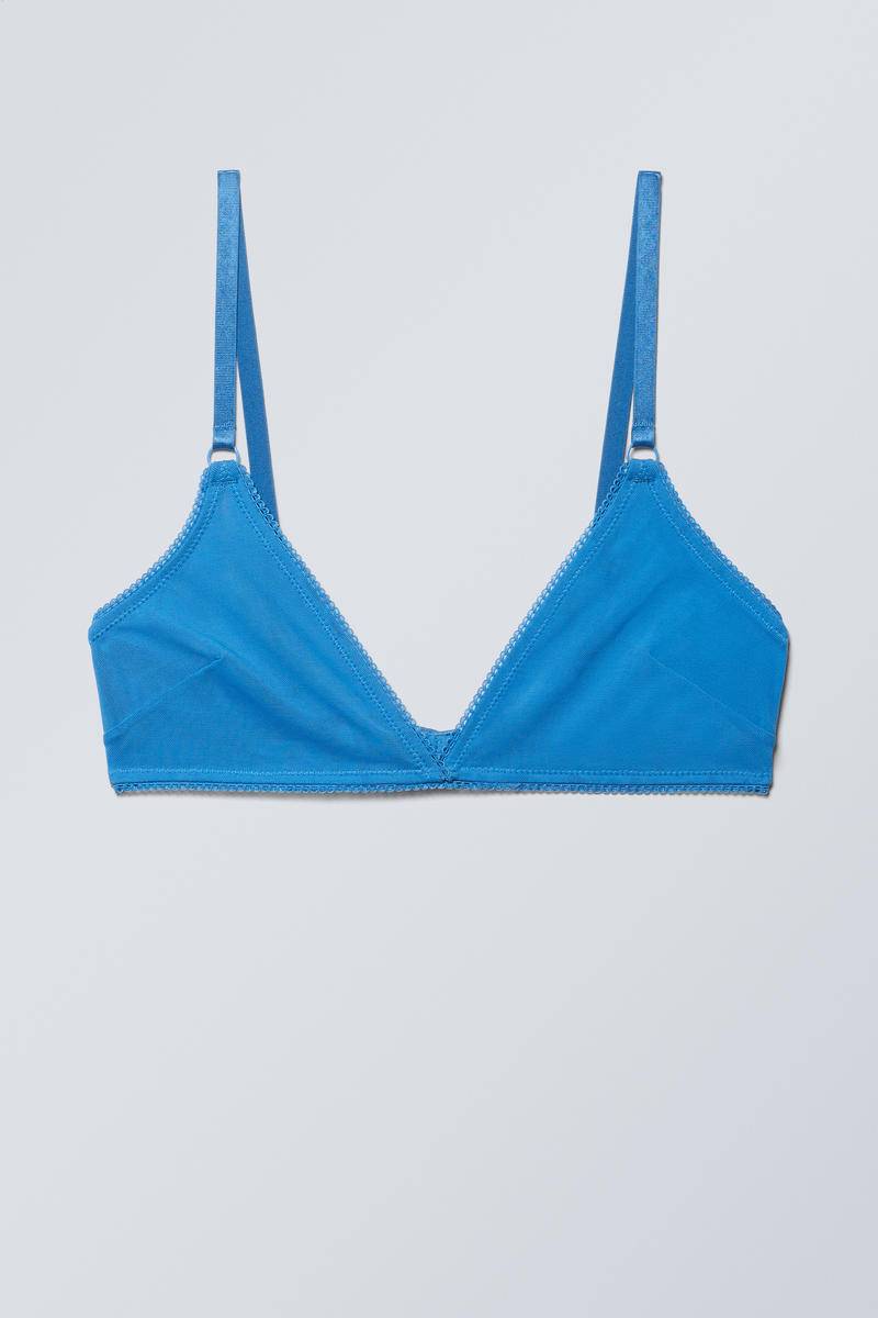 Mesh Triangle Bra von Weekday