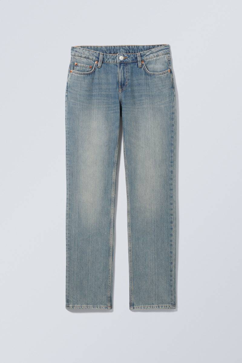 Nail Low Rise Slim Straight Leg Jeans von Weekday