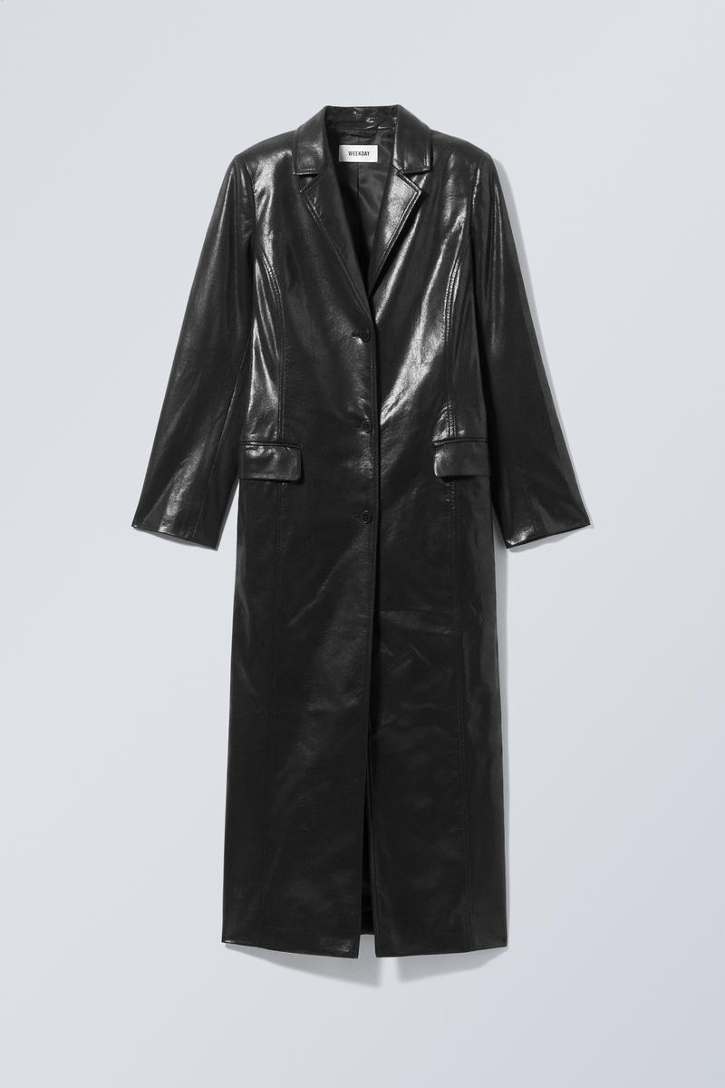 Nancy Faux Leather Coat von Weekday