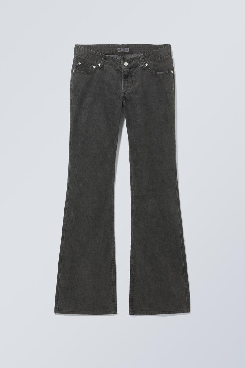 Nova Low Slim Bootcut Cord Trousers von Weekday