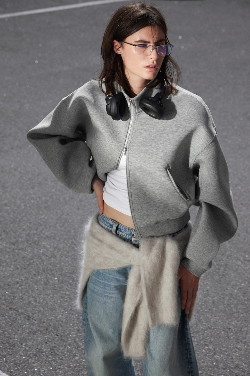 OVERSIZED SCUBA ZIP JACKET von Weekday