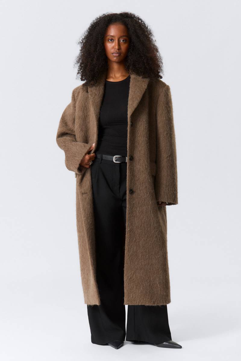 OVERSIZED WOOL-BLEND COAT von Weekday